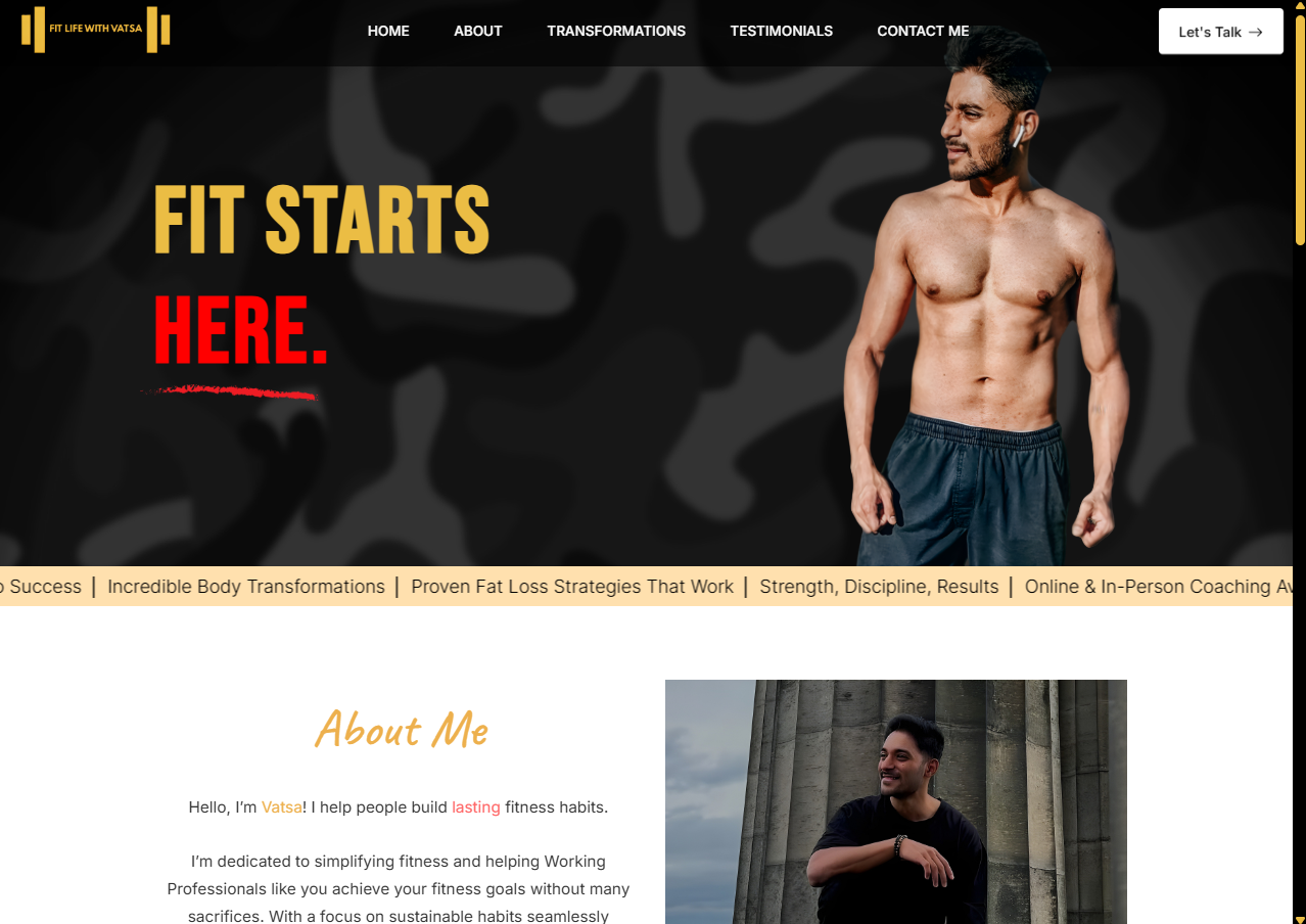 Online Fitness Coach | Portfolio